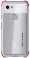 Ghostek Covert Designed for Google Pixel 3a Case Clear Silicone Bumper Phone Cover Ultra Thin Slim Fit Hybrid Design with Military Grade Shockproof Heavy Duty Protection & Anti-Slip Grip - (Clear)