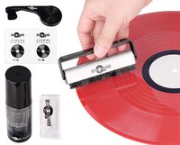 Vinyl Record Cleaning Kit-Record Cleaning Solution, Stylus Cleaner, Carbon and Velvet Brush & Microfiber Cloth-Keep your Vinyl Collection LPs like New