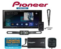 Pioneer AVH-2440NEX 7" DVD Receiver Apple CarPlay SiriusXM Tuner + Backup Cam and a SOTS Lanyard