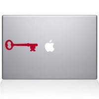 The Decal Guru The Key to My Apple MacBook Decal Vinyl Sticker - 11" MacBook Air - Red (1193-MAC-11A-DR)
