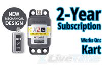 MyLaps X2 Transponder, Rechargeable, for Karting, includes 2-Year Subscription