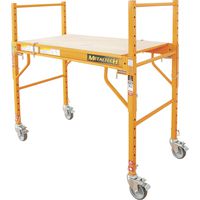 Metaltech Multi-Purpose 4ft. Baker-Style Scaffold - 500-Lb. Capacity, Steel, Model# I-SM4B