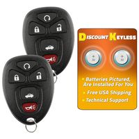 Discount Keyless Replacement Key Fob Car Keyless Entry Remote For Allure Lacrosse Chevy Cobalt Malibu G5 G6 Grand Prix 22733524 (2 Pack)