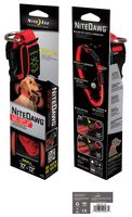 Nite Ize Nite Dawg Light Up Dog Collar Red LED Red Webbing, Small