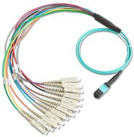 Fluke Networks BKC-MPO-USC Breakout Cord for MPO SC Unpinned Connector, 1m Cable Length, Fiber Tester Accessory