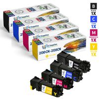 AZ Compatible Toner Cartridge Replacement for Dell 2130 Use in Color Laser 2130CN Color Laser 2135CN (Black, Cyan, Magenta, Yellow, 4-Pack)