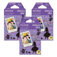 Fujifilm Instax Alice in Wonderland Film Pack Instant Print Mini Cameras 3 Pack 30 Sheets