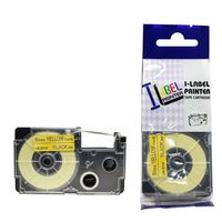 LM Tapes - Casio KL-7000 9mm Black on Yellow Compatible Label Tape for Casio KL7000 EZ Label Printer