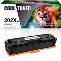Cool Toner Compatible Toner Cartridge Replacement for HP 202X CF500X Black Toner MFP M281fdw M254dw HP Color Laserjet Pro MFP M281 M281fdw M281cdw M254dw M254dn M254nw M280nw Printer Toner-1 Pack