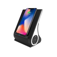 Azpen Dockall D101 Qi Wireless Charging Sound Hub with Bluetooth Speaker (Black)