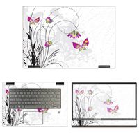 decalrus - Protective Decal Butterfly Skin Sticker for Lenovo Yoga 730-15 (15.6" Screen) case Cover wrap LEyoga730_15-33