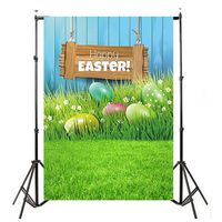 YJYdada Easter Day Theme Vinyl Photography Backdrop Custom Photo Background Props (A)