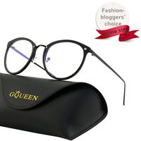 GQUEEN Fashion Blue Light Blocking Computer Glasses,Anti Glare Eye Fatigue with TR90 Frame and Metal Arm,Transparent Lens,GQ510