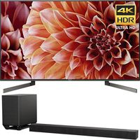 Sony XBR75X900F 75" 4K HDR10 HLG Dolby Vision Triluminos UHD LCD Android TV with Google Assistant & X1 Processor 3840x2160 + Sony HTST5000 7.1.2Ch 4K HDR Compatible 800W Dolby Atmos Soundbar