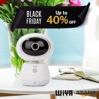 Pet Monitor Camera, WiYA Security 1080P HD 2.4G WiFi IP Wireless Home Monitor Camera, Motion Detection Night Vision Camera for Pet/Baby/Elder(White)