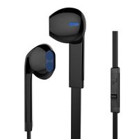 MXditect EB166 Headphones with Mic Stereo Earphones for iOS Android Windows System, Black