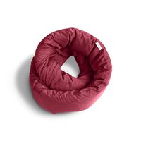 Huzi Infinity Pillow - Versatile Soft Neck Support Scarf Travel Pillow for Sleep in Flight, Airplane (Burgundy)
