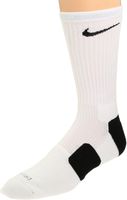 Nike Dri-Fit Elite Basketball Socks (Medium, White/Black/(Black))