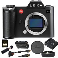 Leica 24 SL Type 601, Mirrorless Camera, Black (10850) W/ 128GB Bundle