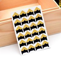 5 Sheets Photo Corners Self Adhesive Photo Mounting Sticker Paper Corner Stickers Scrapbook Albums Accessories for DIY Scrapbooking Picture Album Dairy Notebook Corner(Gold)