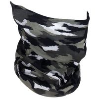 GOT Sports Fishing Mask Camo Headwear - Works as Fishing Sun Mask, Neck Gaiter, Headband, Bandana, Balaclava - Multifunctional Breathable Seamless Microfiber (Gray Camo)