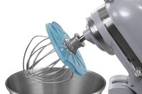 Whisk Wiper PRO for Stand Mixers - Mix Without The Mess - The Ultimate Stand Mixer Accessory - Compatible With Most KitchenAid Stand Mixers (For Tilt-Head Mixers, Glass Blue)