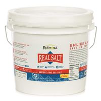 Redmond Real Salt, Nature's First Sea Salt, Fine Salt, 10 Pound Bucket