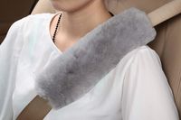 U&M [Pack of 2 pcs High-Density Wool Auto Seat Belt Cover for Adult Youth Kid Toddlers -Soft Warm Car, Truck, SUV, Camera Backpack Strap Shoulder Pad