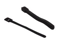 Nippon Labs VT-9-BK 9-Inch Velcro Reusable Ties, Black, 10-Pieces/Bag