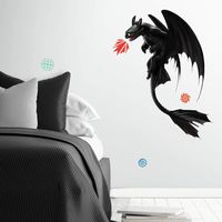 RoomMates How To Train Your Dragon: The Hidden World Toothless Peel And Stick Giant Wall Decals
