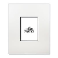 Set of 2 - 16x20 White/ Black Gallery Wedding Mats for 8x10 photos