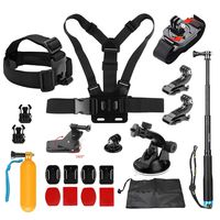 D&F 19 in 1 Basic Accessories Bundle Kit for GoPro Hero 8/7/6/5/4 OSMO Action SJCAM APEMAN AKASO Campark and Other Sport Cam