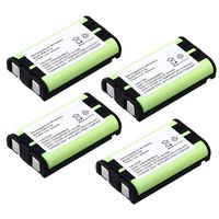 900mAh 3.6V Rechargeable Ni-MH Battery for Panasonic Cordless Phone KX-FPG391 KX-TG2302 KX-TG2303 KX-TG2312 KX-TG2313 KX-TG2314 Type29 HHR-P104 HHR-P104A (4-Pack)