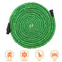 POYINRO Expandable Garden Hose, 25ft Strongest Expanding Garden Hose with Triple Layer Latex Core & Latest Improved Extra Strength Fabric Protection for All Your Watering Needs Improved Design(Green)
