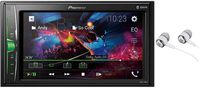 Pioneer 6.2" VGA Touchscreen WebLink Double DIN, Bluetooth USB MP3 Aux Input, in-Dash Siri Eyes Free & Google VR, Multi-Color Illumination Digital Media Receiver/Free Alphasonik Earbuds
