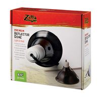 Zilla Reptile Terrarium Heat Lamps and Habitat Lighting Dome, Black 8.5 Inch
