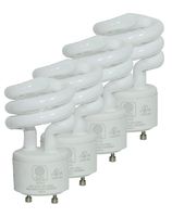 SleekLighting - 13Watt GU24 Base 2 Prong Light Bulbs- UL approved-120v 60Hz Light Bulb- Mini Twist Lock Spiral -Self Ballasted CFL Two Pin Fluorescent Bulbs- 5000K Daylight 4pack
