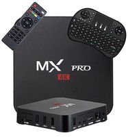 [Free Wireless Mini Keyboard] MX Pro Android TV Box Android 7.1 TV Box Amlogic S905w Quad-Core CPU 1GB RAM/8GB ROM with WiFi