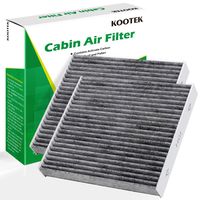 Kootek Car Cabin Air Filter Replacement for CF10285 with Active Carbon for Toyota/Lexus/Scion/Subaru, against Bacteria Dust Viruses Pollen Gases Odors, 2 Pack