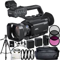 Sony PXW-Z90V 4K HDR XDCAM with Fast Hybrid AF 12PC Accessory Bundle - Includes 2X Replacement Batteries + AC/DC Rapid Home & Travel Charger + More