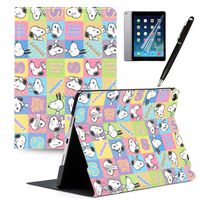 LJX iPad 9.7 inch Case 2018 iPad 6th Gen Cover 2017 iPad 5th Generation Snoopy Case PU Leather Stand Protection Smart Auto Sleep/Wake Shell for iPad Air 2 / iPad Air#J