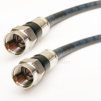50ft RG6 CL2 IN WALL RATED COAX CABLE SOLID COPPER CONDUCTOR 18AWG 3GHz 75 Ohm NICKEL PLATED BRASS CONNECTORS ANTENNA DIRECTV HDTV UL ETL CL2 CUSTOM CUT AND ASSEMBLED IN USA PHAT SATELLITE