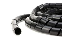 Black 1/2 Inch Polyethylene Spiral Wrap - 10 Foot