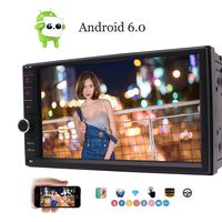Android 6.0 Marshmallow 7 Inch HD Digital Touch Screen Car Stereo Double Din Quad-core Multimedia Player GPS Navigation Support SWC Mirror-Link 3G/4G WiFi Bluetooth OBD2 DAB+ AM/FM RDS Radio Cam-in