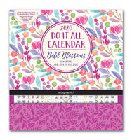 Orange Circle Studio 2020 Do It All Magnetic Wall Calendar, Bold Blossoms