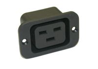 Interpower 83011351 IEC 60320 Sheet J Power Outlet, IEC 60320 Sheet J Socket Type, Black, 16A/20A Rating, 250VAC Rating