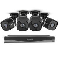 EZVIZ UN-1884A2 4K UltraHD 8MP Outdoor IP PoE Surveillance System, 8 Channel, 4 Weatherproof UHD Exir Security Cameras