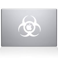 The Decal Guru Toxic MacBook Decal Vinyl Sticker - 12" MacBook - White (1201-MAC-12M-W)