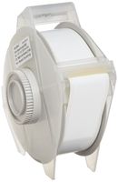 Brady 76699 GlobalMark 100' Length x 1.125" Width, B-581 Repositional Vinyl Film, White Tape