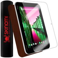 Skinomi Dark Wood Full Body Skin Compatible with Toshiba Excite Pro (Excite Write)(Full Coverage) TechSkin with Anti-Bubble Clear Film Screen Protector